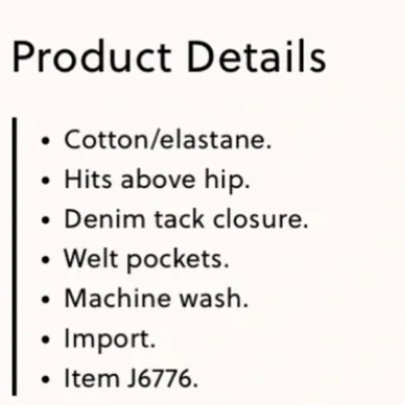 J Crew Black Jean Jacket with Cropped Fit  Moto Biker Edgy Goth Grunge Cotton - Picture 17 of 17